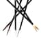 Black Metal 12 Light Chandelier with Suspension Rod 8" x 8" x 62"